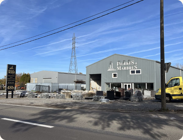 atelier de découpe de pierre bleue en province de Liège